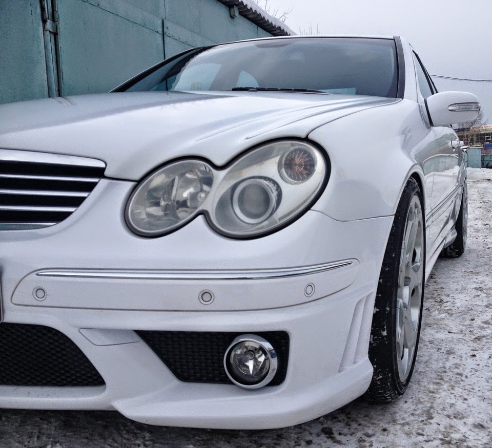 Mercedes Benz W203 C55 Amg On Lamborghini Wheels Benztuning