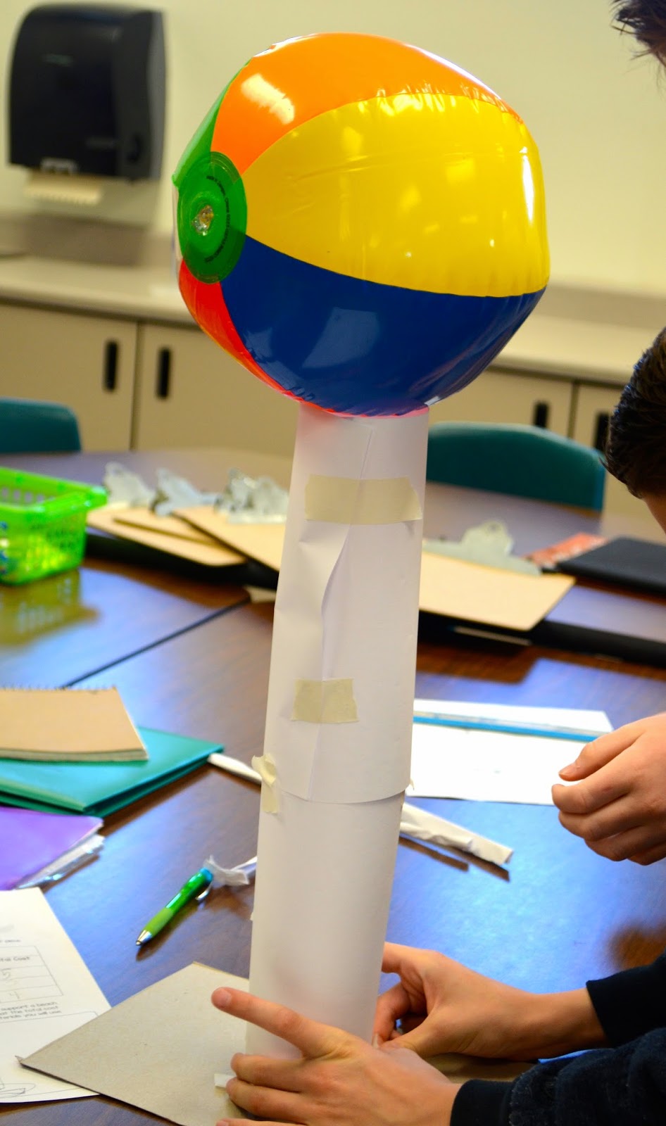 STEM Engineering Beach Ball Towers