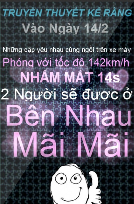 ẢNH CHẾ THƠ CHẾ NGÀY VALENTINE 14/2 