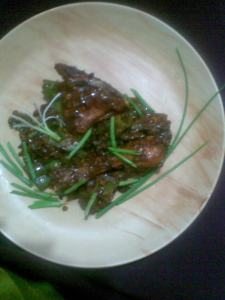 low fat chilly chicken Indo chinese style