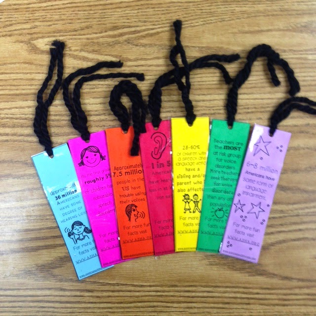 Speechie Freebies Better Speech and Hearing Month Bookmarks! The