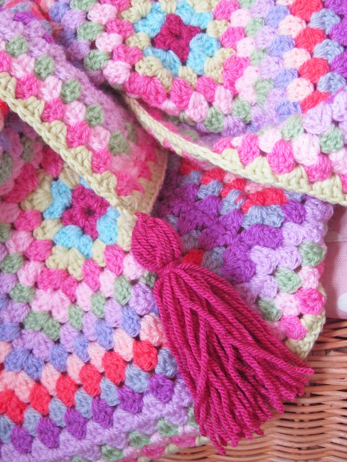 Helen Philipps Plum Tassel Blanket