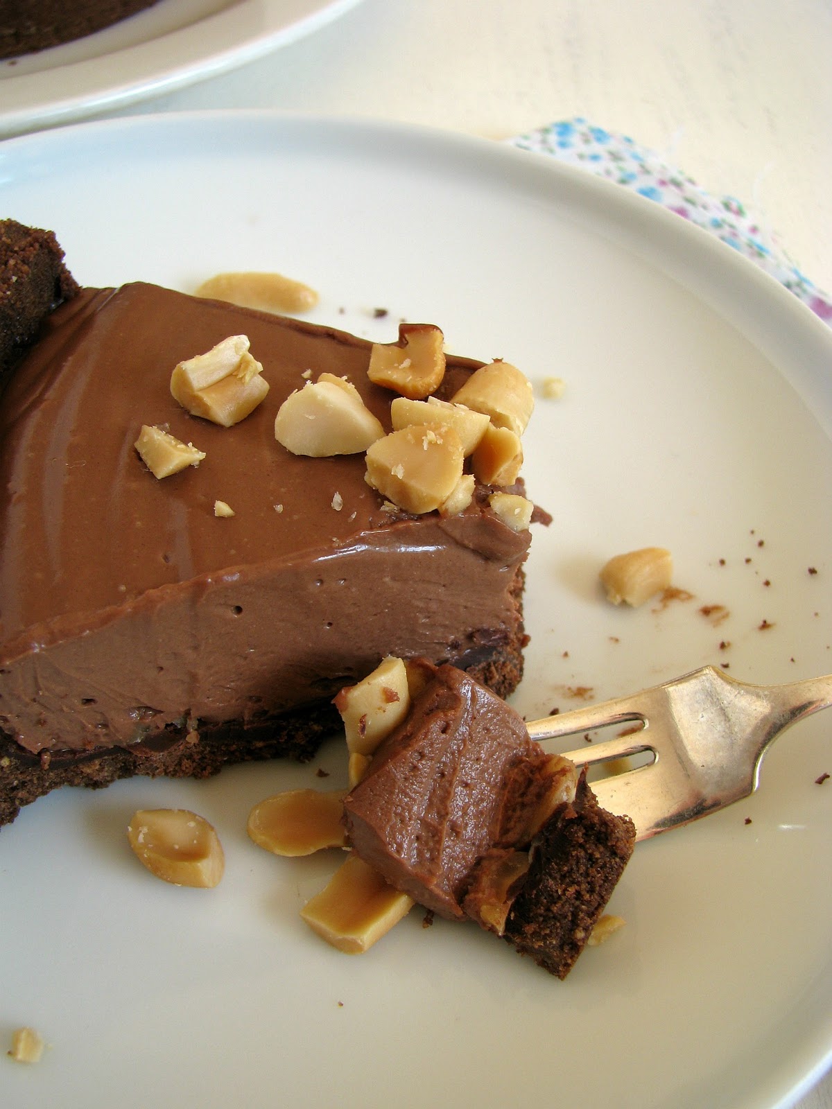 glutenfree chocolate tofu peanut butter pie recipe My Darling Lemon