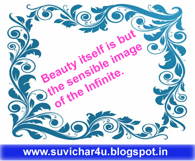 Beauty itself is but the sensible