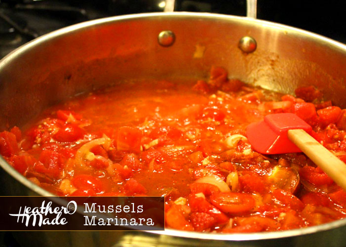 Heather O Made Mussels Marinara