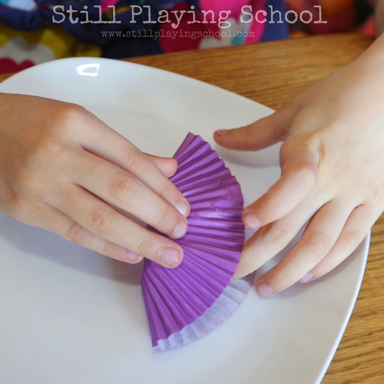 Egg Carton and Cupcake Liner Dinosaur Craft Still Playing School