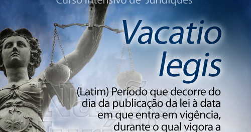 Vacatio Legis Direito Anhanguera