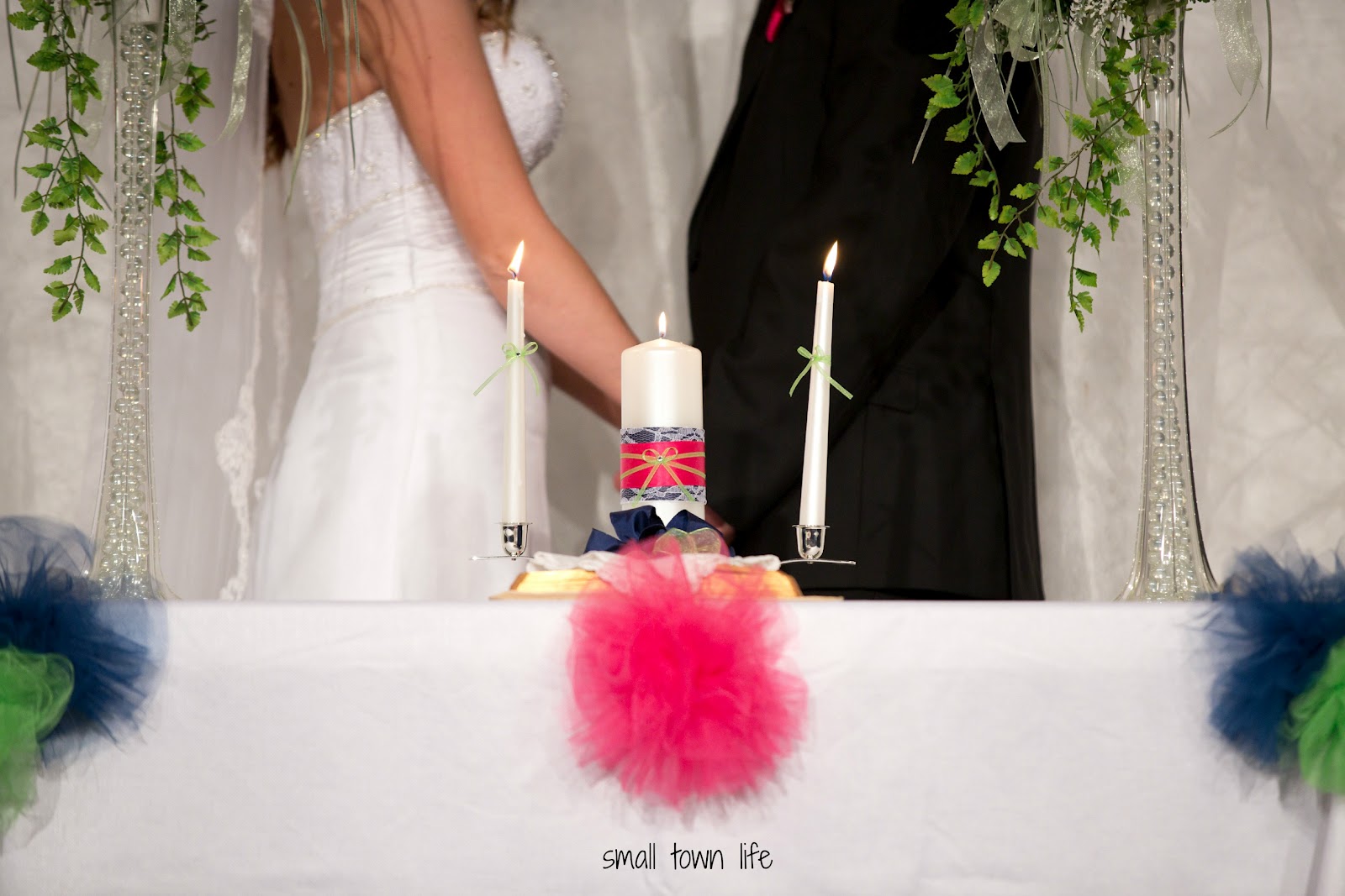 Small Town Life Our Wedding Details DIY Unity Candle