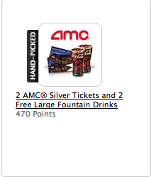 My Coke Rewards: 2 AMC Movie Tickets & Large Drinks for 470 Points
