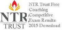 NTR Trust Free coaching Competitive Exam Results 2015