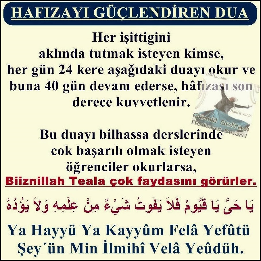 Hafıza Güçlendirecek Pratik Bilgiler Hafıza Güçlendirecek Pratik Bilgiler