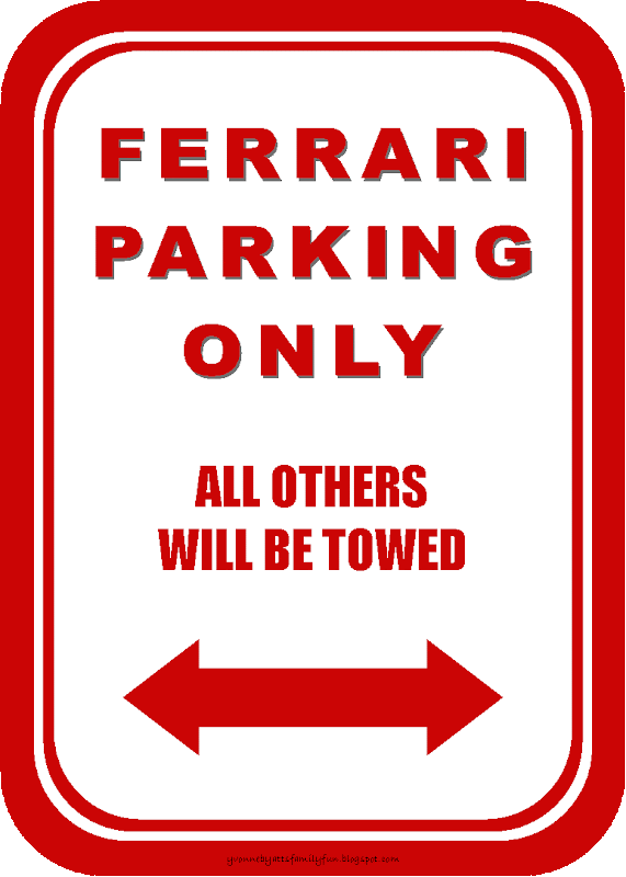 Disney Cars Printable Signs