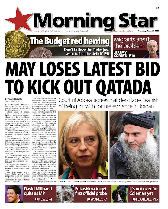 Faked "justice" over QATADA Court ruling. This is a brainwashing saga...