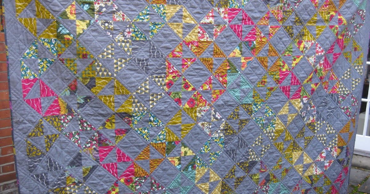 The Chain Piecer Lucky Penny big quilt finish!