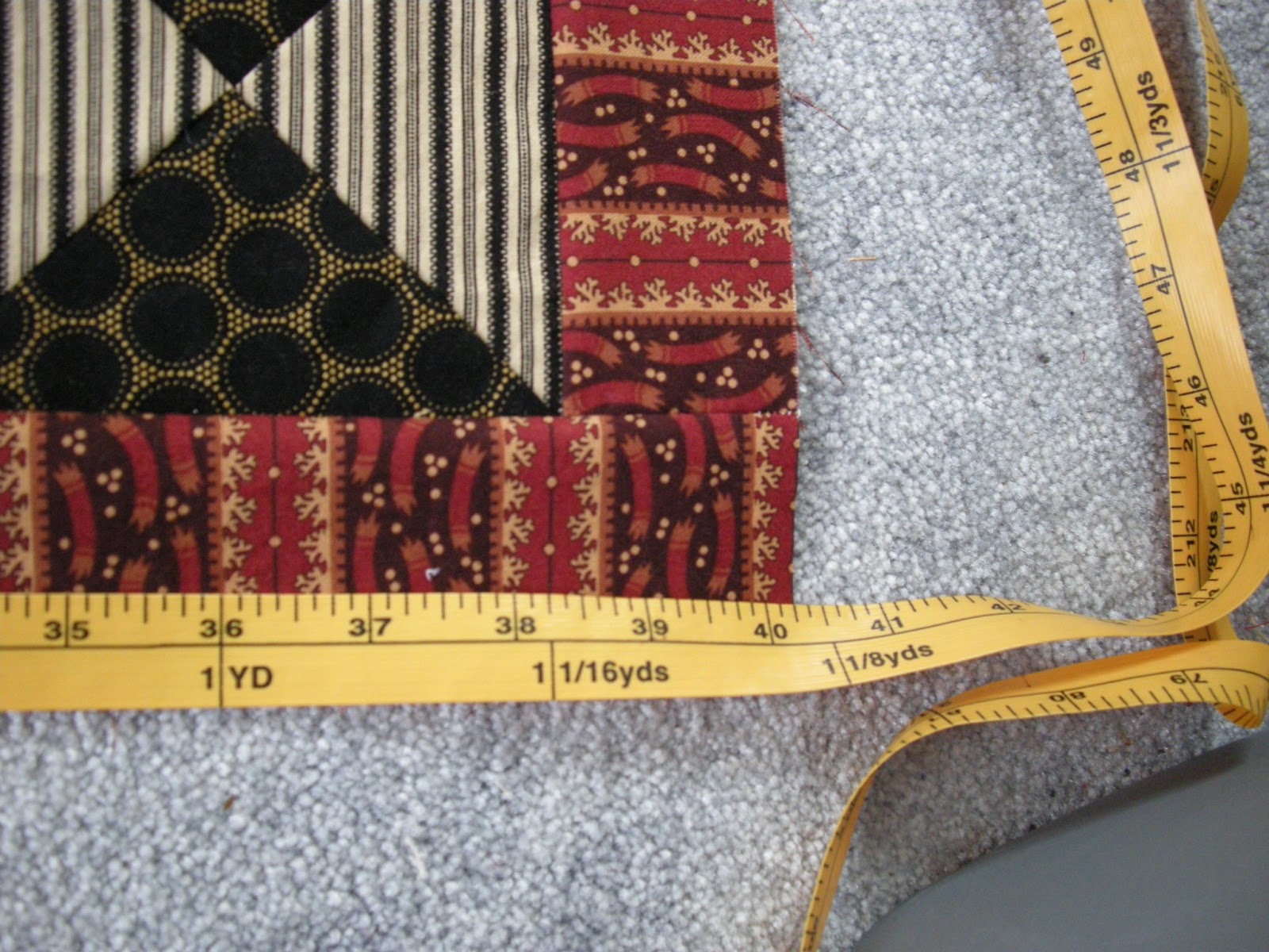 Quilty Folk Measuring For a Pieced Border