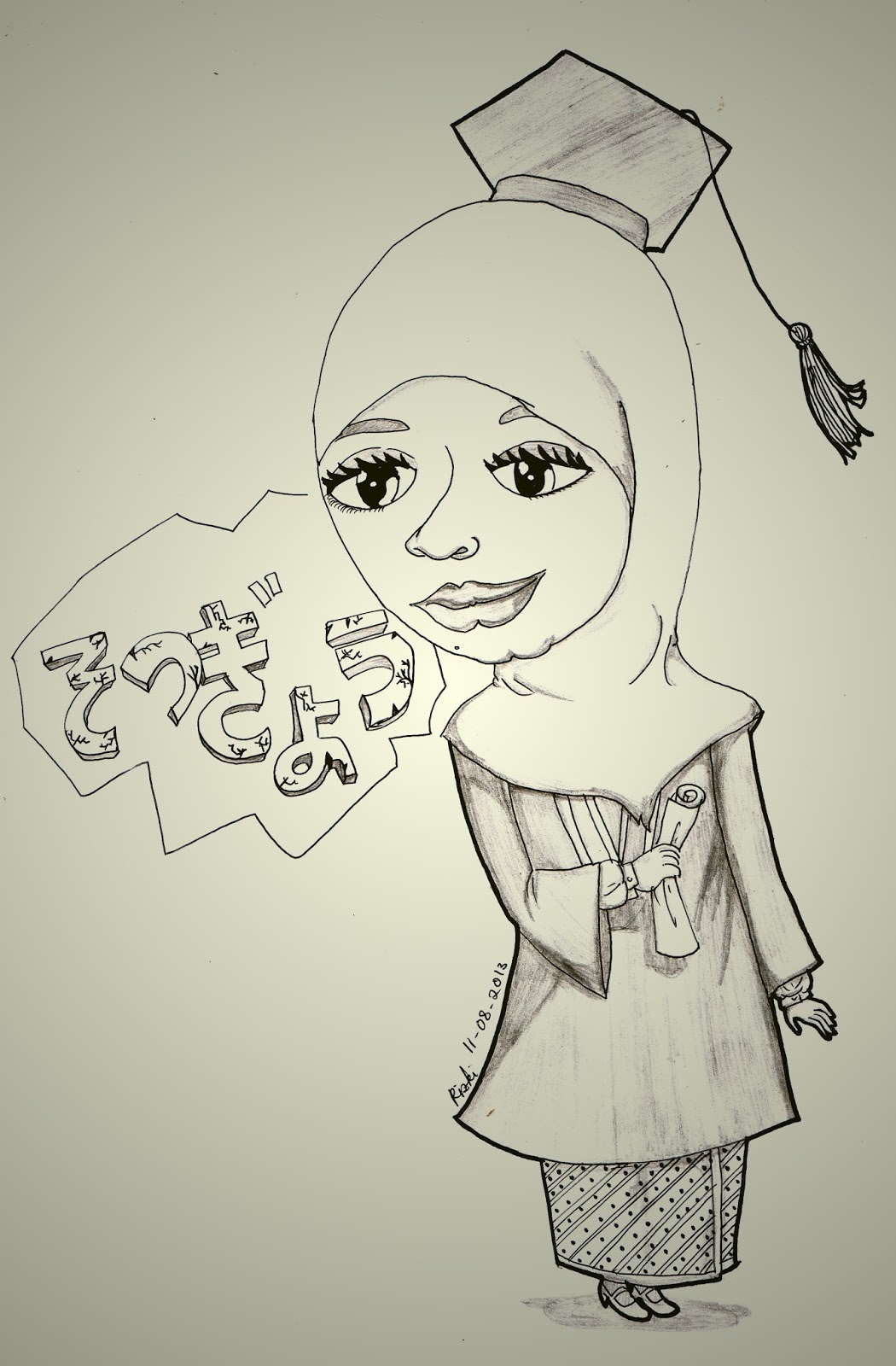 karikatur hitam putih