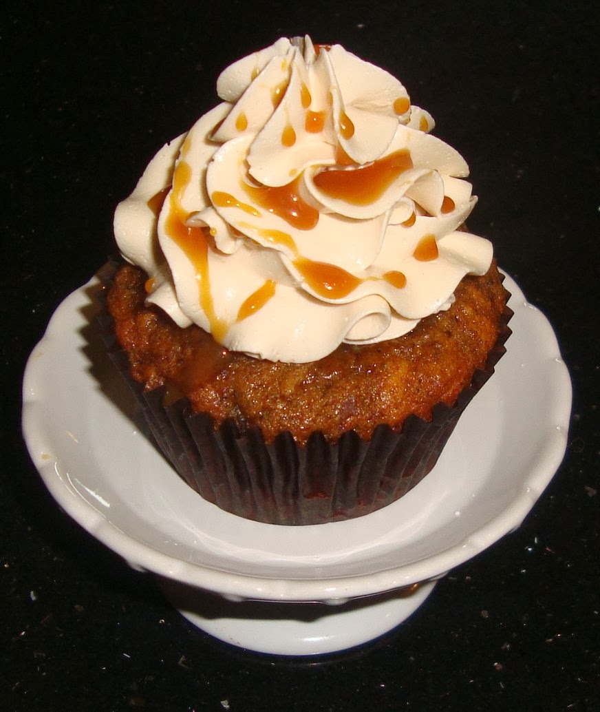 Sarah's Kitchen Sticky Toffee Pudding Cupcakes with Brown Sugar Swiss