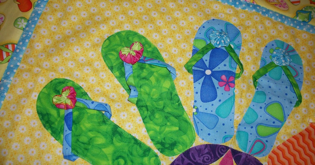 How To Hand Quilt Summer is for Flip Flops (Quilt)