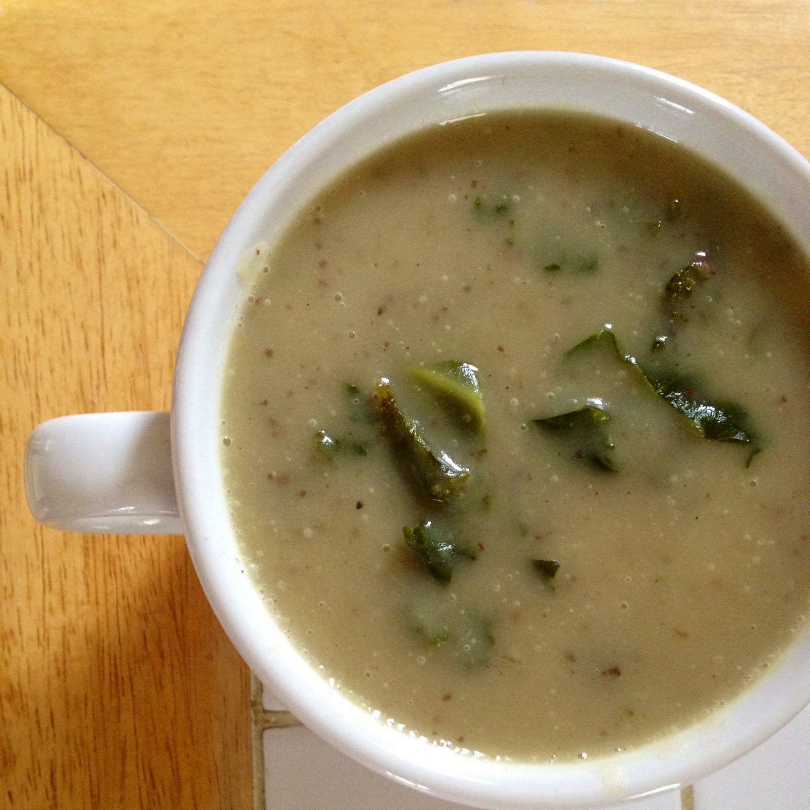 Ahimsa Kitchen Peppered Potato Kale Soup (vegan, glutenfree)