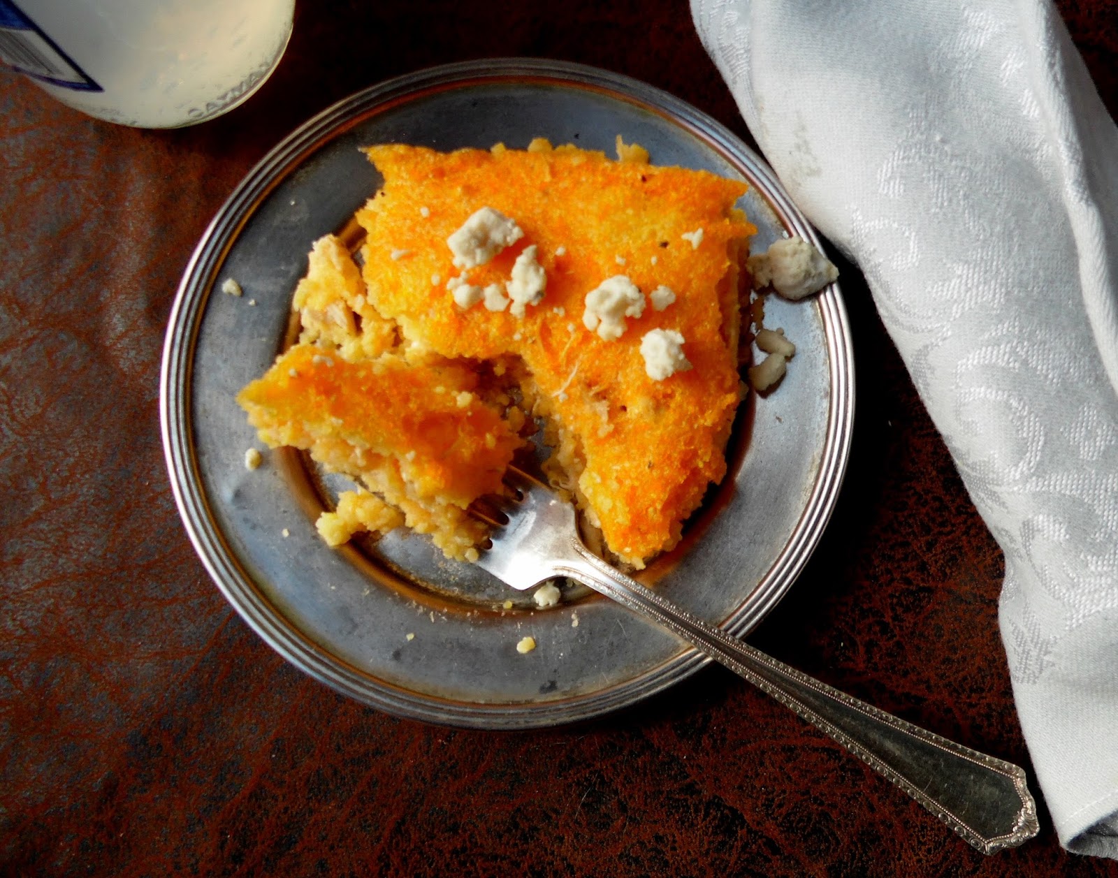 Buffalo Blue Cheese Baked Grits For The Tailgate Party