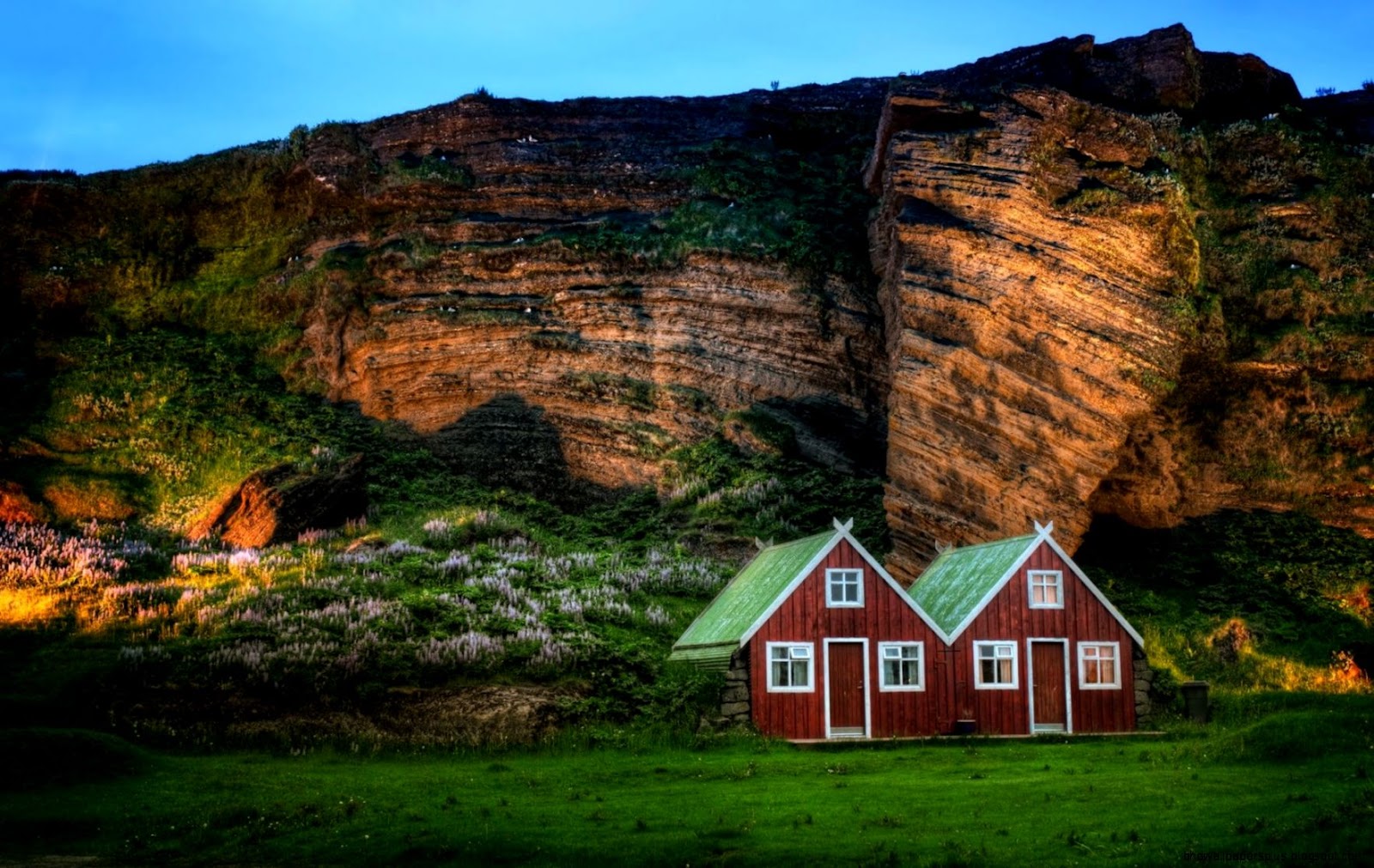 Mountain with House Mountain with House