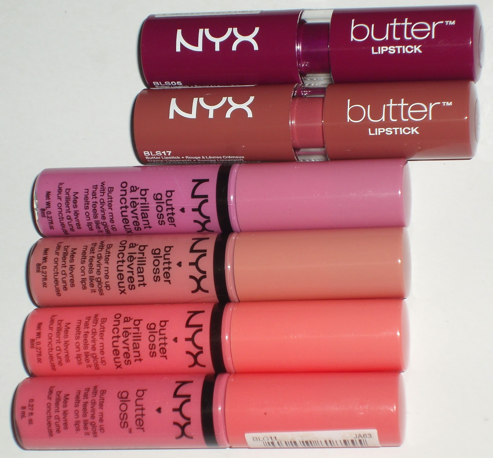 Sparkled Beauty NYX Butter lipstick & glosses