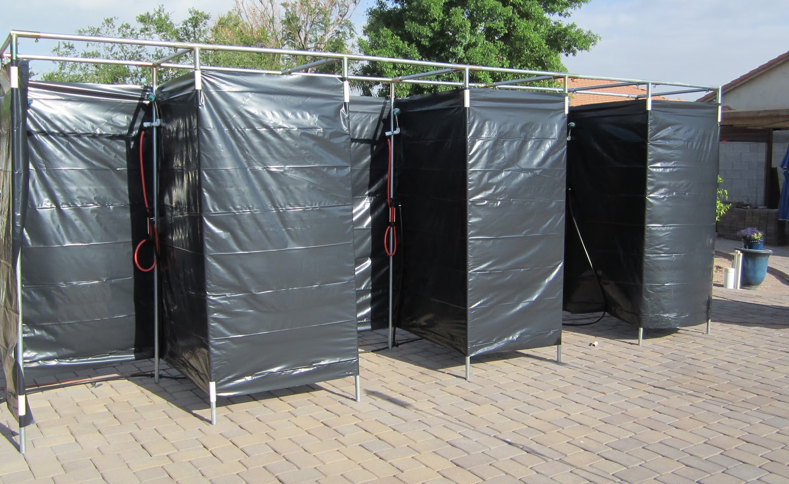 Ink Rust and Sawdust Camping Showers