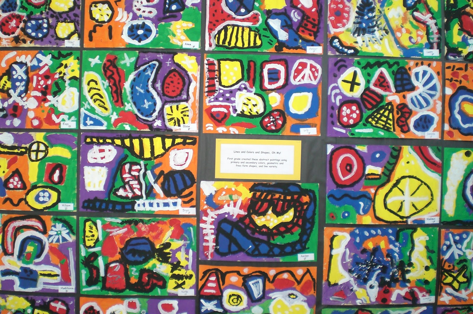 Art Using Lines And Shapes : Art with mrs hurley lines and colors shapes oh my