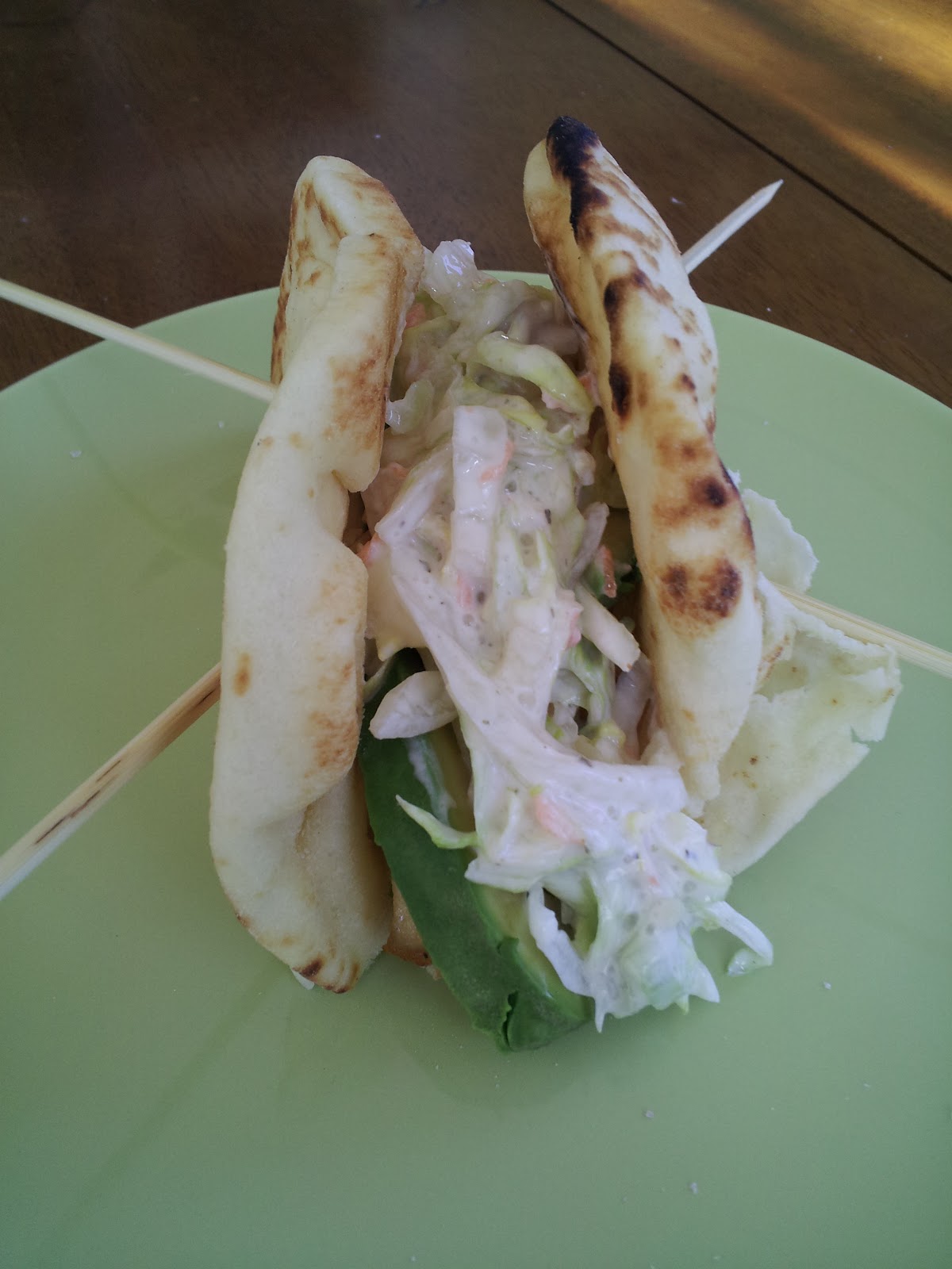 Chicken & Avocado Pita Sandwich with Oregano Balsamic Dressing Carter