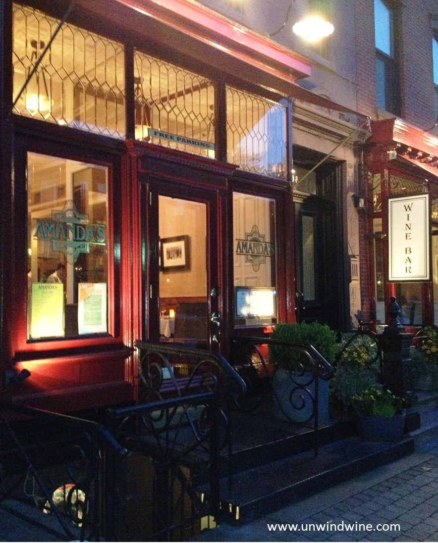 UnwindWine Amanda's Hoboken for Elegant Casual Fine WinenDine Experience