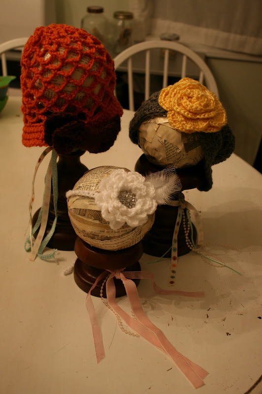 I am so crafty, I sweat glitter Shabby Chic hat stands Day 261