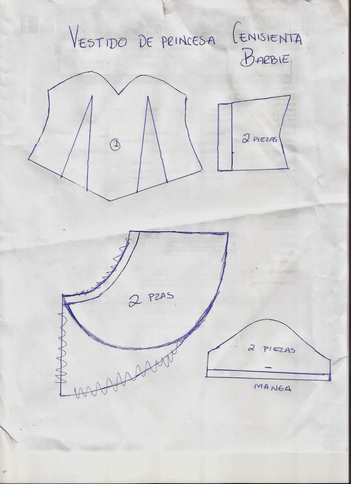 cómo hacer vestidos para muñecas barbie