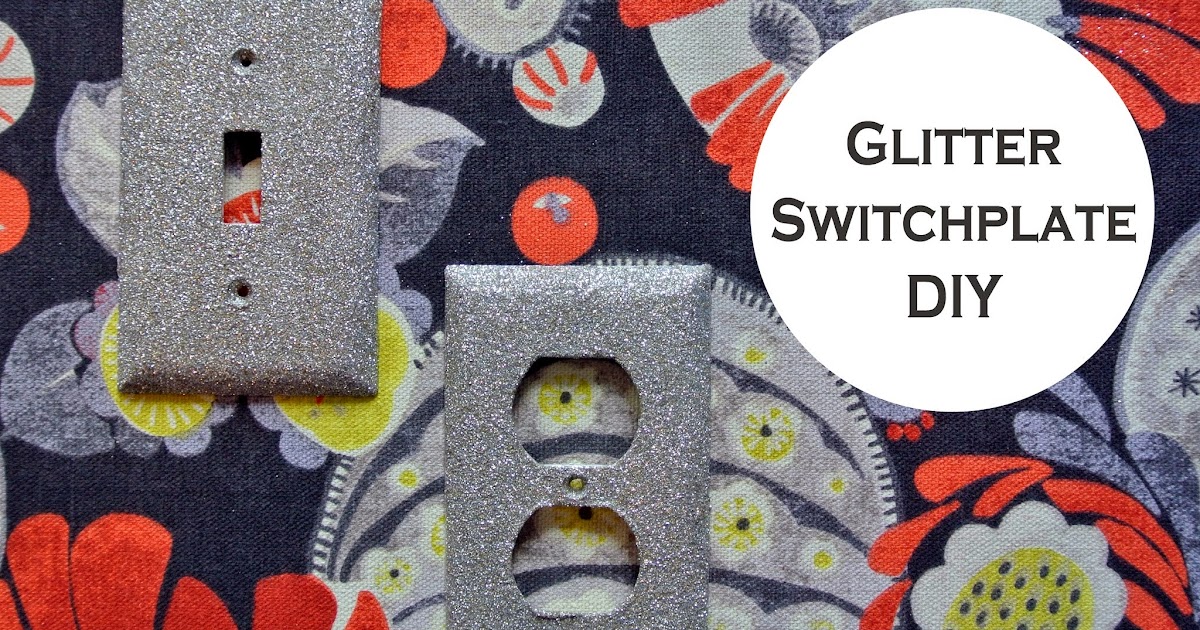 birdie feathers Glitter Switchplate DIY