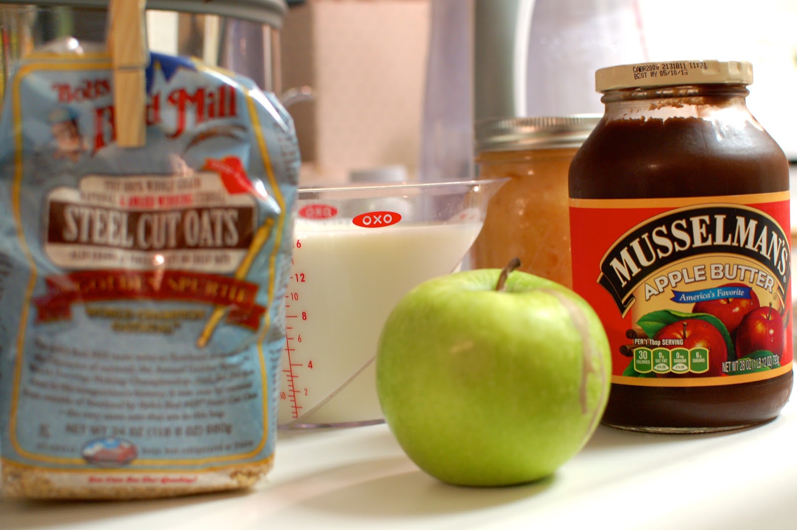 slow cooker overnight apple butter oatmeal lb's good spoon