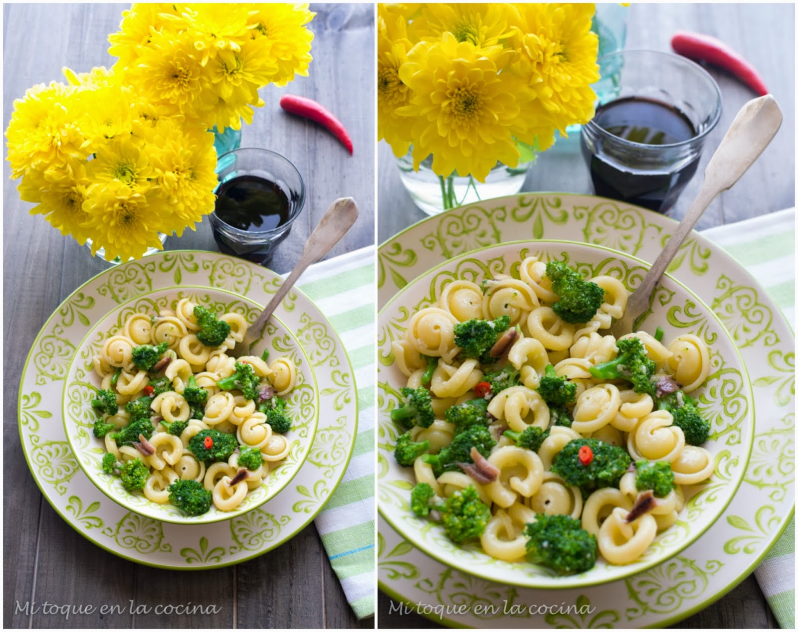 Mi toque en la cocina Cappelletti alla barese (pasta con brócoli y