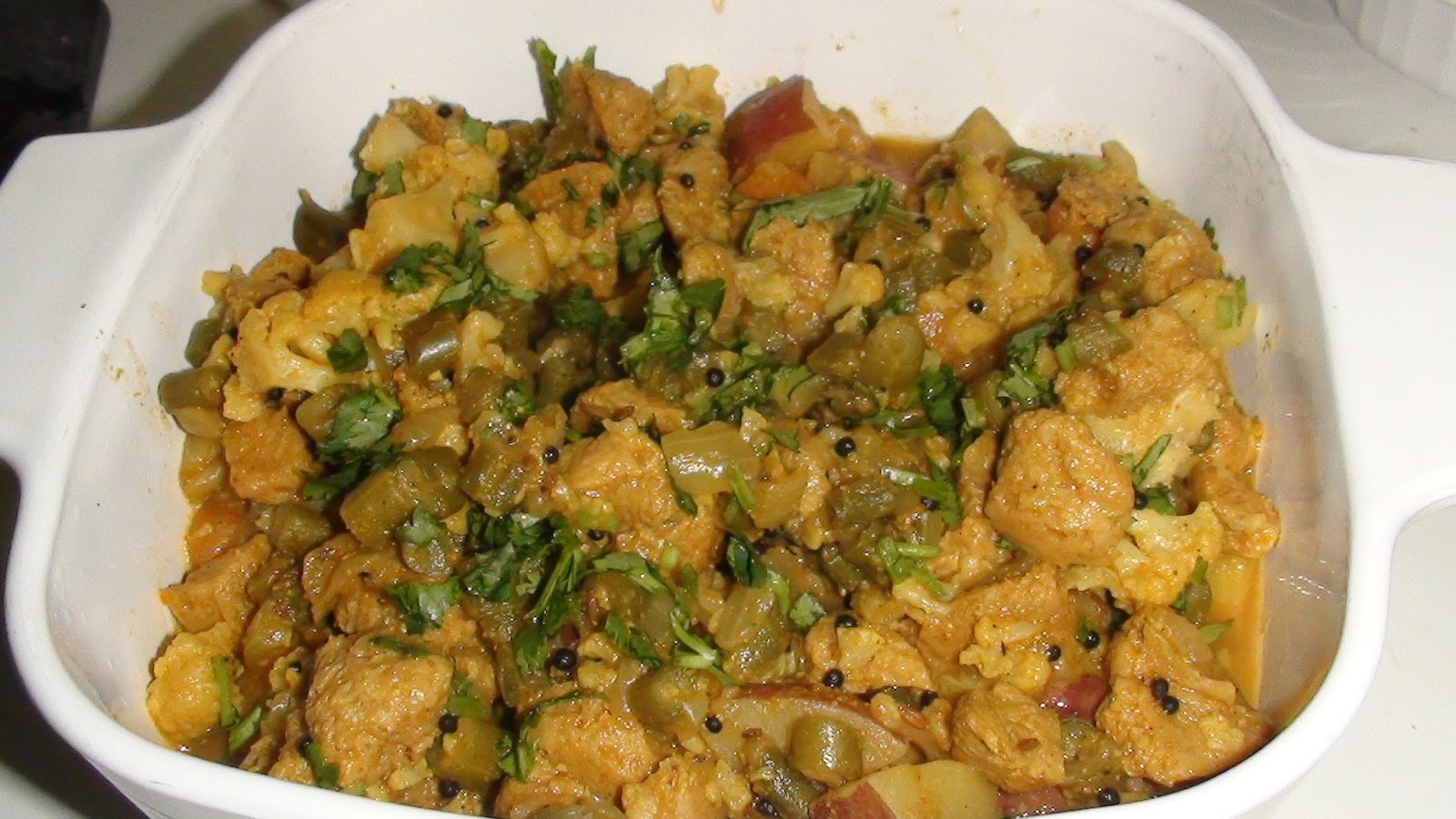 Queen of my kitchen Soy Nuggets Bhaji