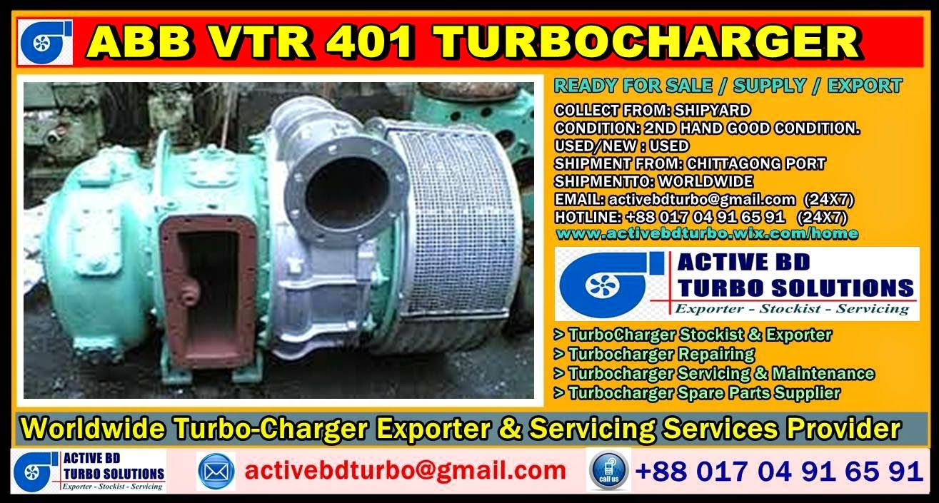 ABB VTR 401 TURBOCHARGER ACTIVE BD TURBO SOLUTIONS