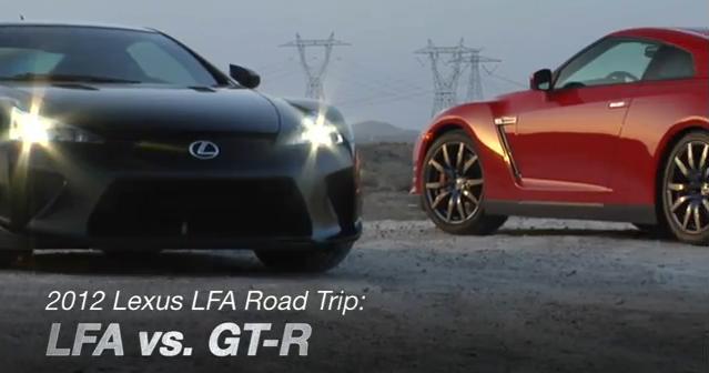 2012 Lexus Lfa Vs 2010 Nissan Gtr