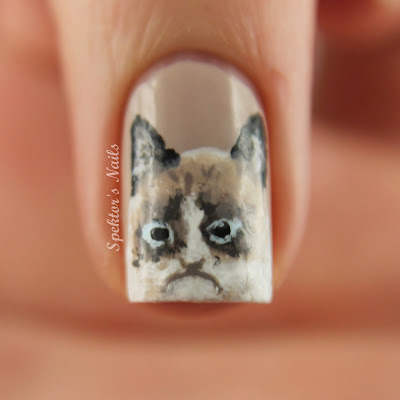 Grumpy Cat Nails
