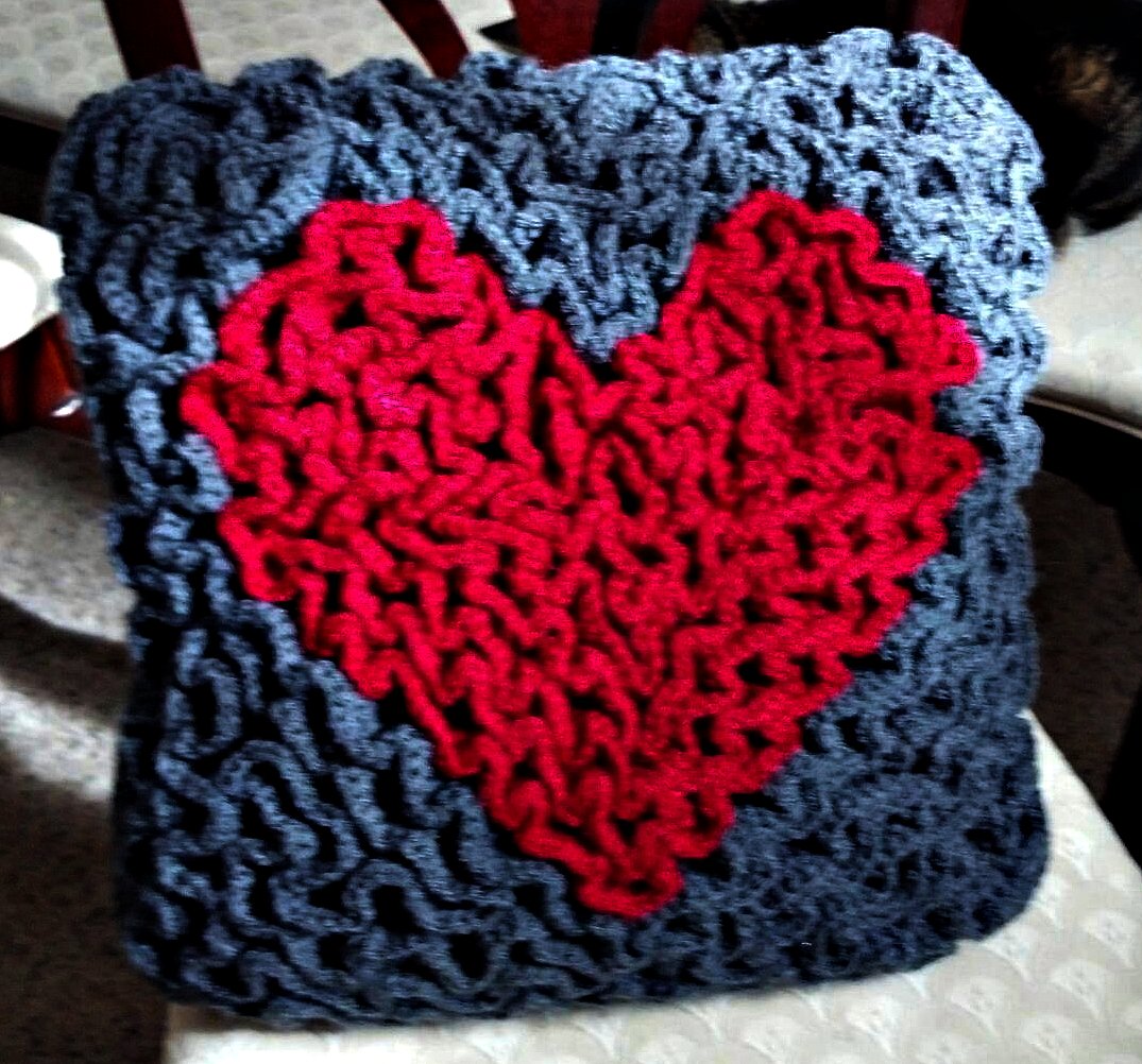 1682. Wiggly crochet Labores en Red