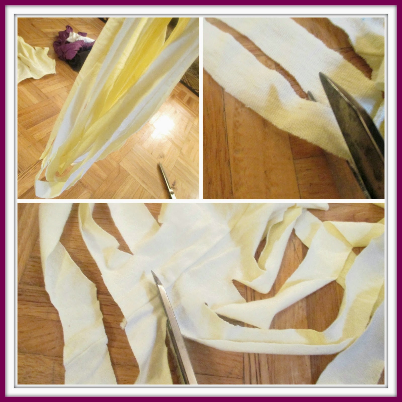 Just my Stuff How to make TShirt Yarn stepbystep