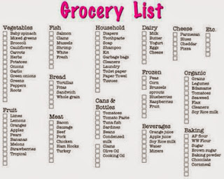 make a grocery list