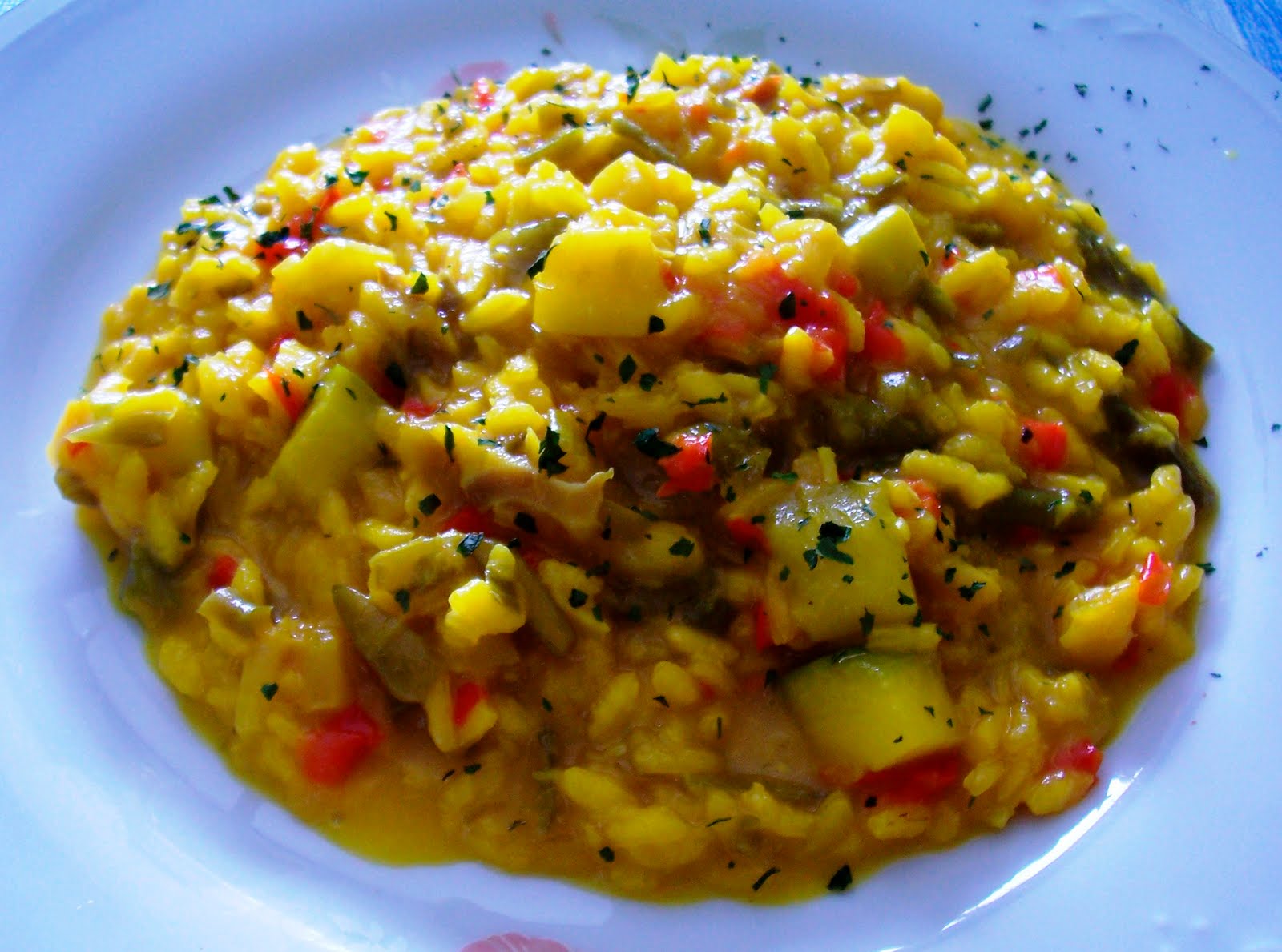 Risotto con Bacalao y Verduras. Receta Asopaipas. Recetas de Cocina Casera