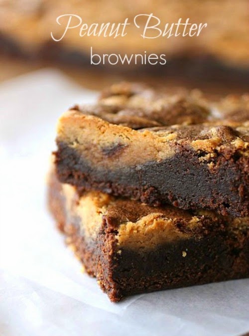 Fudgy Peanut Butter Brownies Vintage Kitchen