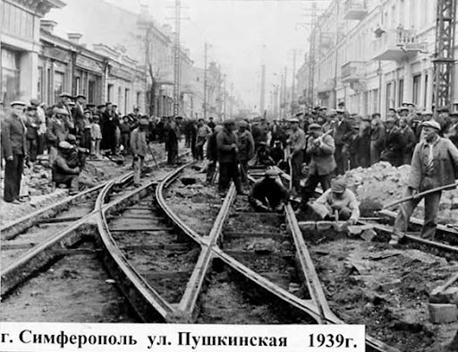 Прокладка трамвайных путей в Симферополе