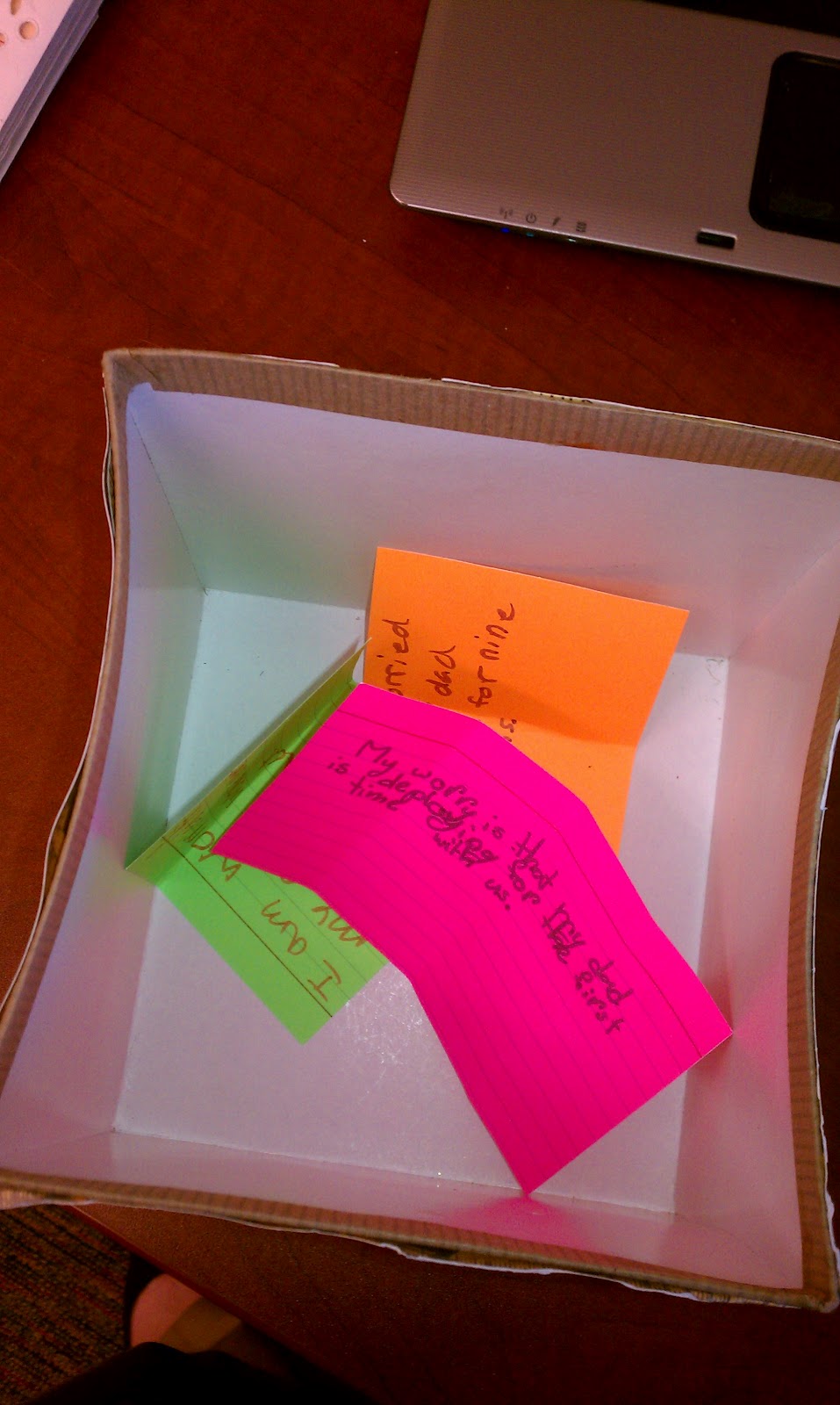 Scrapbook of a School Counselor The Worry Box