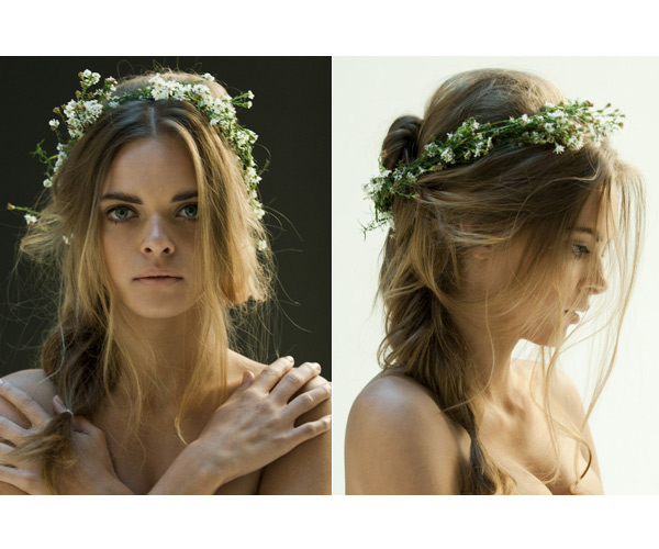 Canvass Flowers In Her Hair....