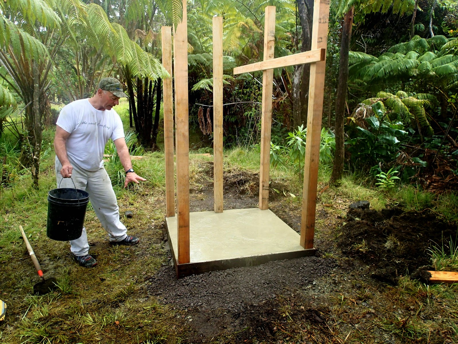 . DIY Outdoor Shower