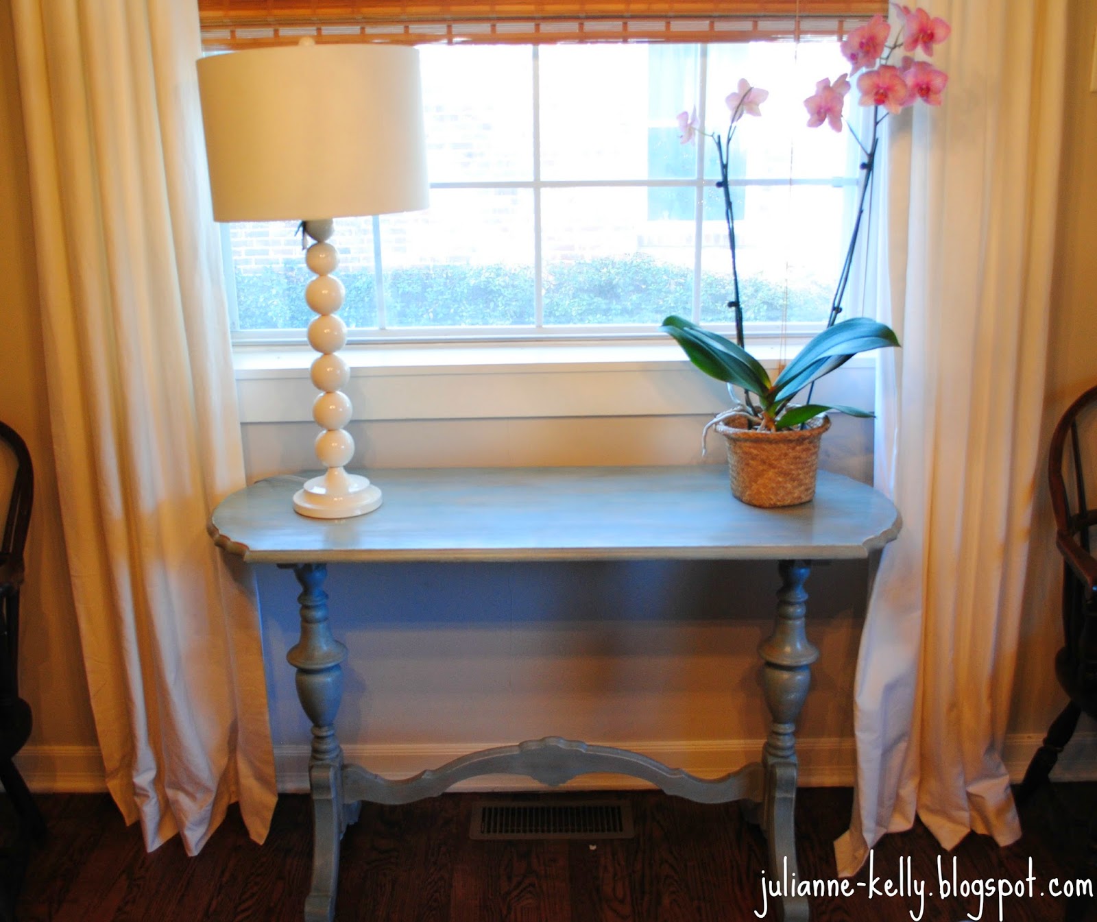 jkelly Blue Sofa Table Makeover