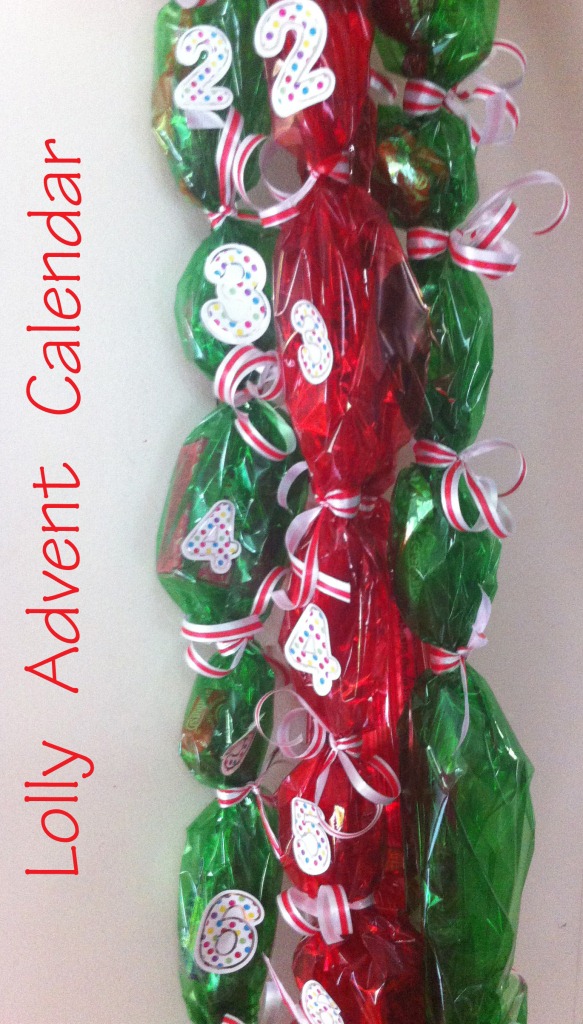 { This girl loves to talk } Lolly String Advent